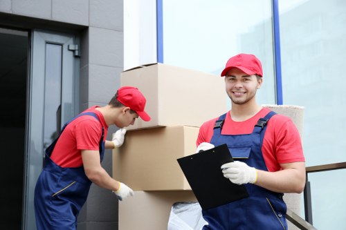 Commercial moving team preparing a business relocation in Balham