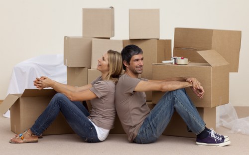 Office furniture and equipment prepared for a local commercial relocation