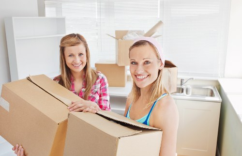 Packed boxes and furniture ready for a Balham house move
